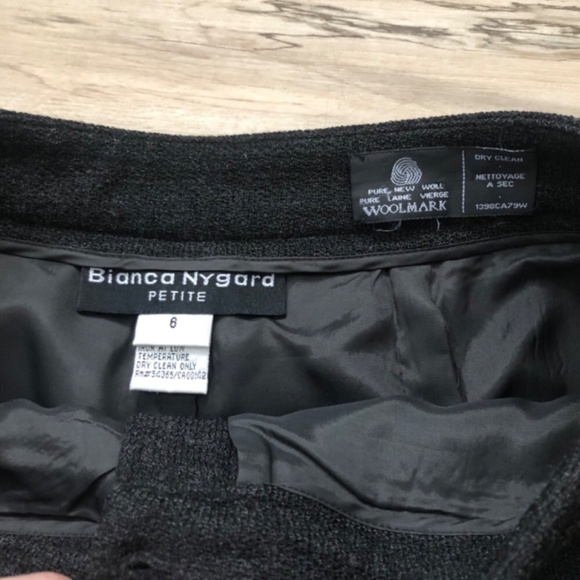 Grey Wool Bianca Nygard Petite Pants - Picture 2 of 5